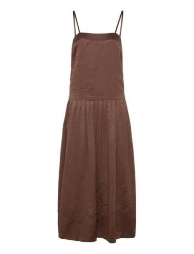 Milena Dress Maksimekko Juhlamekko Brown Stylein