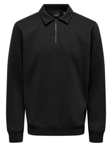 Onsceres 1/4 Zip Sweat Polo Tops Sweat-shirts & Hoodies Sweat-shirts B...