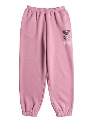 Surf Feeling Wide Pant Brushed Bottoms Sweatpants Pink Roxy