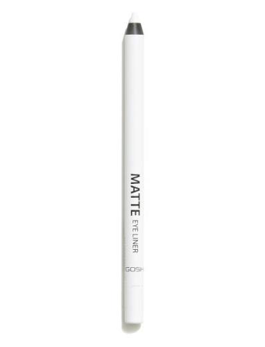 Gosh Matte Eye Liner Eyeliner Rajauskynä Meikki White GOSH COPENHAGEN