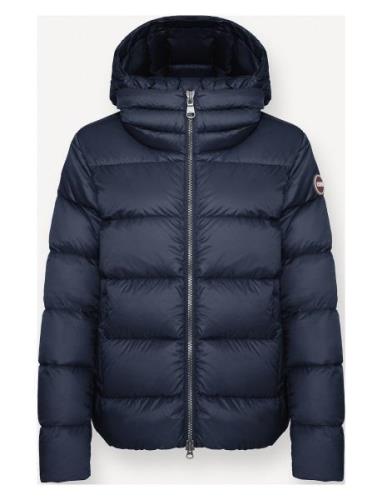 Ladies Down Jacket Vuorillinen Takki Topattu Takki Navy Colmar