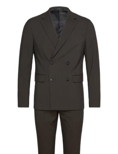 Plain Db Mens Suit Puku Khaki Green Lindbergh