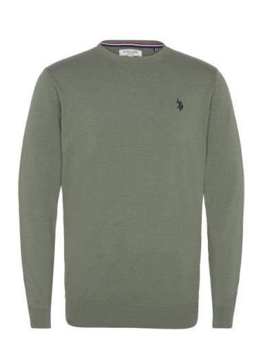 Adair Knit Sweater Tops Knitwear Round Necks Green U.S. Polo Assn.