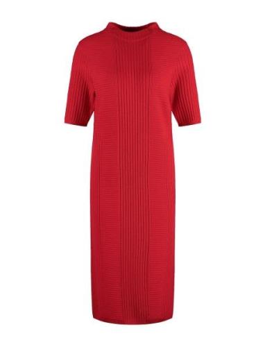 Dress Knit Polvipituinen Mekko Red Gerry Weber