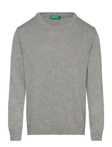 Sweater L/S Tops Sweat-shirts & Hoodies Sweat-shirts Grey United Color...