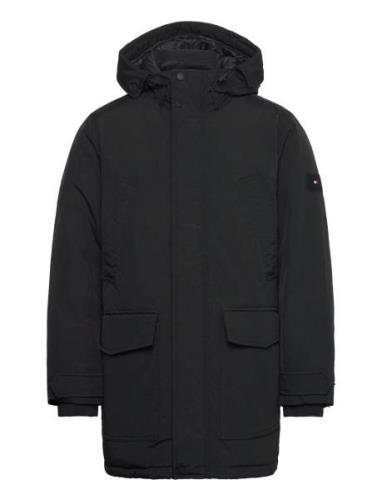 Rockie Down Parka Parka Takki Black Tommy Hilfiger