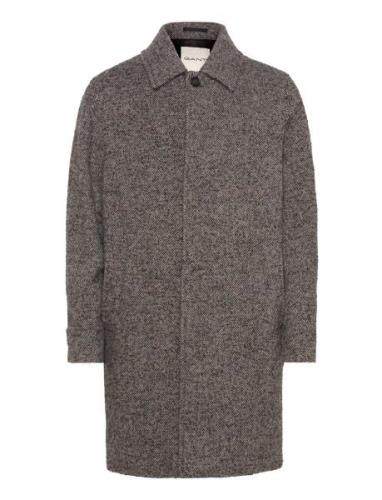 Wool Car Coat Villakangastakki Pitkä Takki Brown GANT