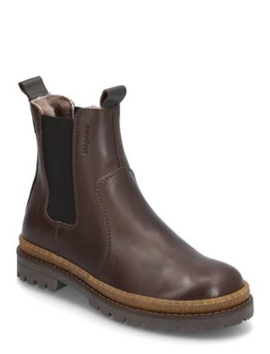 Bisgaard Neo Lamb Bootsit Nauhalliset Saapikkaat Brown Bisgaard