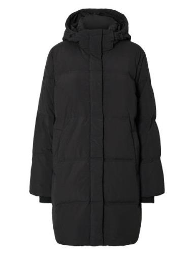 Slfsofie-Rigga Redown Jacket Noos Topattu Pitkä Takki Black Selected F...