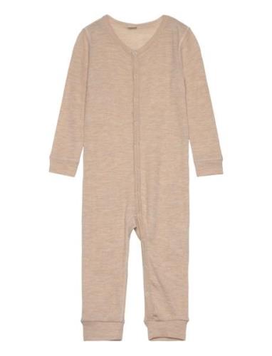 Jumpsuit - Solid Pyjama Sie Jumpsuit Haalari Beige CeLaVi