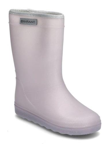 Thermo Boots Glitter Shoes Rubberboots High Rubberboots Purple En Fant