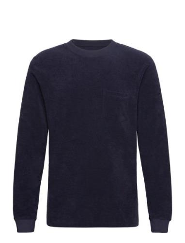 Terry Long Sleeve Tops T-shirts Long-sleeved Navy Bread & Boxers