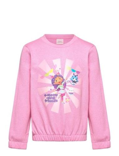 Sweats Tops Sweat-shirts & Hoodies Sweat-shirts Pink Gabby's Dollhouse