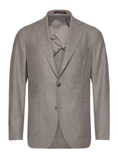 Ferry Patch Soft Blazer Bleiseri Puvun Takki Grey Oscar Jacobson