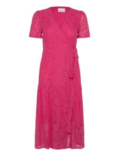 Briston Dress Polvipituinen Mekko Pink Noella