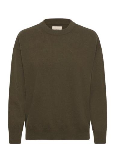 Superfine Lambswool C-Neck Tops Knitwear Jumpers Green GANT