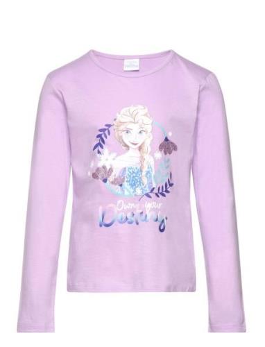 Tshirt Tops T-shirts Long-sleeved T-shirts Purple Frost