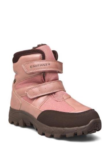 Boots Velcro Tex Talvikengät Tarroilla Pink En Fant