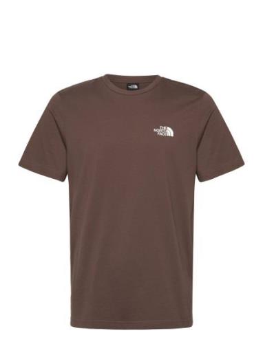 M Ss Simple Dome Tee Sport T-shirts Short-sleeved Brown The North Face