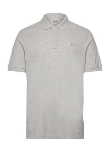 Core Logo Pique Polo Tops Polos Short-sleeved Grey Scotch & Soda