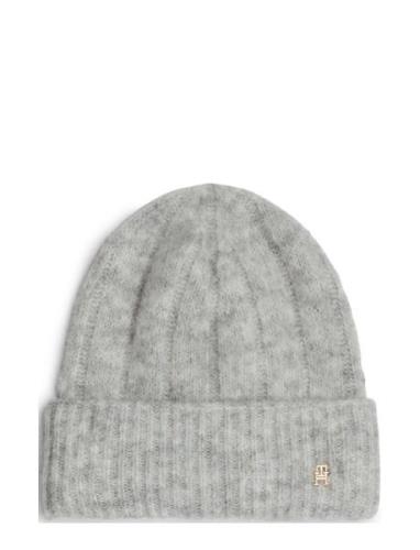 Th Timeless Beanie Accessories Headwear Beanies Grey Tommy Hilfiger