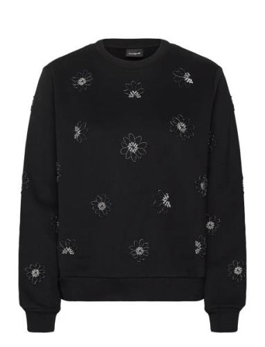 Sw Joya Tops Sweat-shirts & Hoodies Sweat-shirts Black Desigual