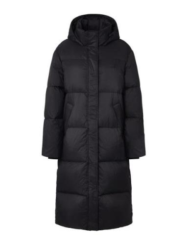 Eden Long Down Parka Topattu Pitkä Takki Black Lexington Clothing