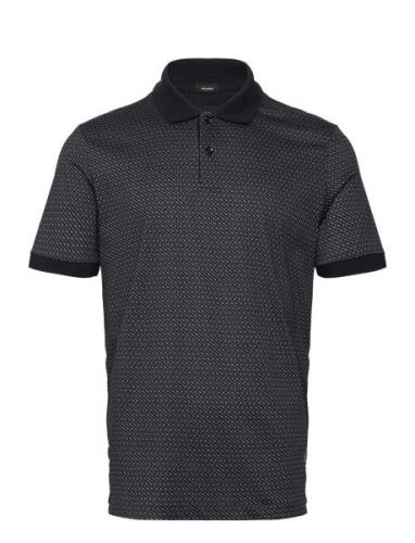 H-Parlay 204 Tops Polos Short-sleeved Black BOSS