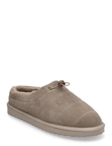 Home Slipper Suede Aamutossut Tohvelit Beige Les Deux