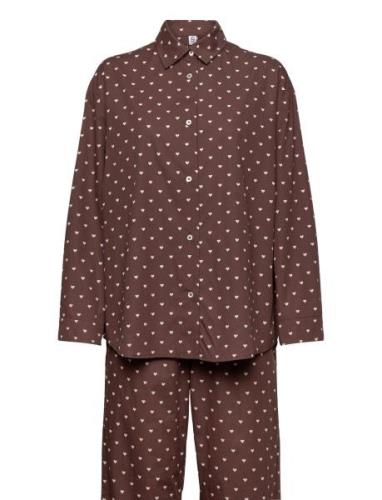 Amor Pyjamas Set Pyjama Brown Becksöndergaard