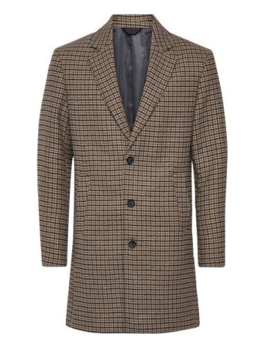 Jjeharrison Wool Coat Sn Villakangastakki Pitkä Takki Brown Jack & J S