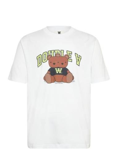 Wwasa Bear T-Shirt Tops T-shirts Short-sleeved White Double A By Wood ...