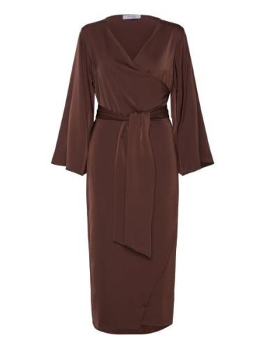 The Mira Dress Polvipituinen Mekko Brown Marville Road