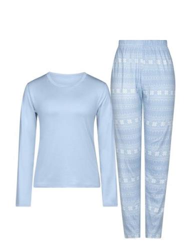 Bianca Pyjama Top & Panty Pyjama Blue Dorina