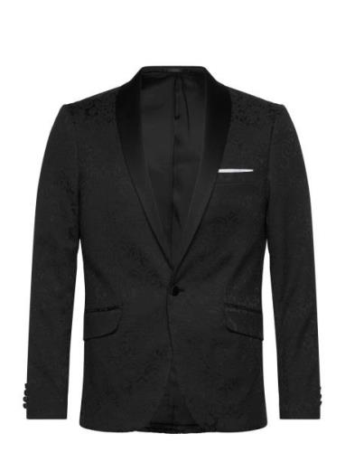 Jaquard Smoking Blazer Smokki Black Lindbergh