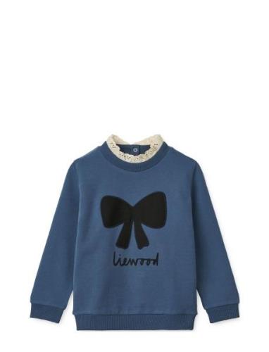 Rakel Sweatshirt Tops Sweat-shirts & Hoodies Sweat-shirts Navy Liewood