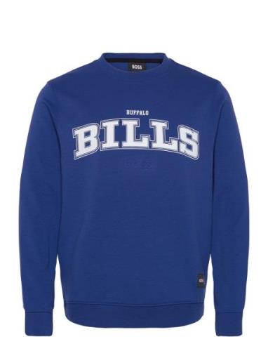 Watt_Nfl Tops Sweat-shirts & Hoodies Sweat-shirts Blue BOSS