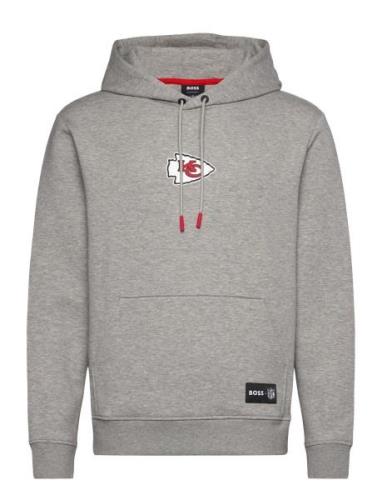 Woodson_Nfl Tops Sweat-shirts & Hoodies Hoodies Grey BOSS