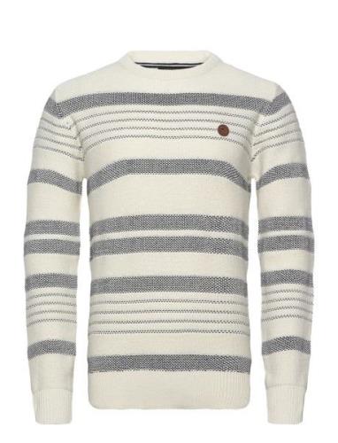 Infosan Tops Knitwear Round Necks Beige INDICODE