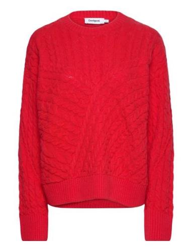 Exeter Tops Knitwear Jumpers Red Desigual