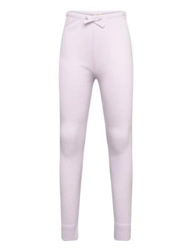 Pointelle Junior Leggings W. String Bottoms Leggings Pink Copenhagen C...