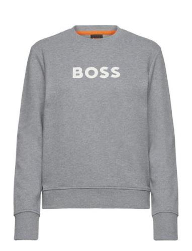 C_Elaboss_6 Tops Sweat-shirts & Hoodies Sweat-shirts Grey BOSS