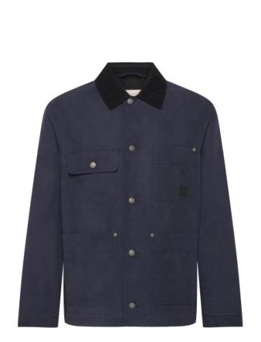 Cotton Work Jacket Ohut Takki Navy GANT