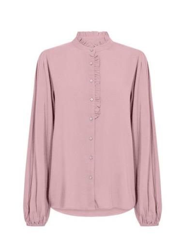 Sc-Radia Tops Blouses Long-sleeved Pink Soyaconcept