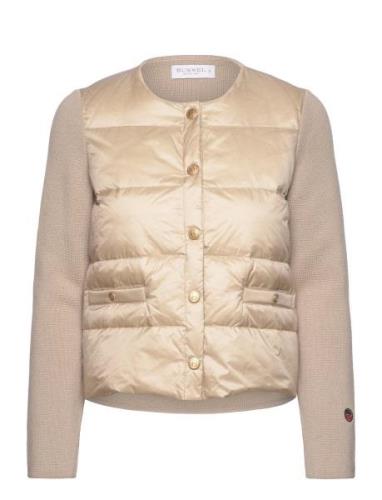 Iva Down Jacket Vuorillinen Takki Topattu Takki Beige BUSNEL