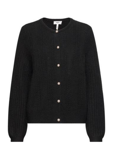 Objophelia L/S Knit Cardigan Rep Tops Knitwear Cardigans Black Object