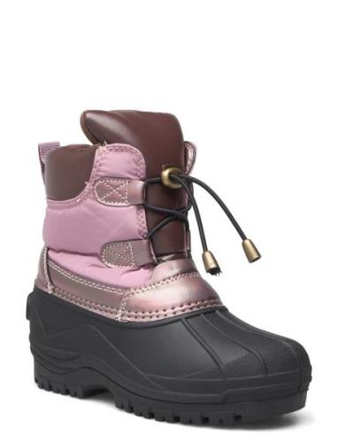 Winter Boot Nauhalliset Talvikengät Pink Mikk-line