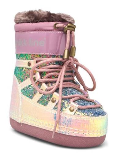 Snow Boot Glitter Talvisaappaat Pink Mikk-line