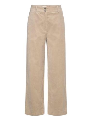 Sophia Ankle Bottoms Trousers Straight Leg Beige FIVEUNITS