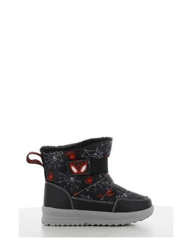 Spiderman Snowboot Talvikengät Tarroilla Black Leomil